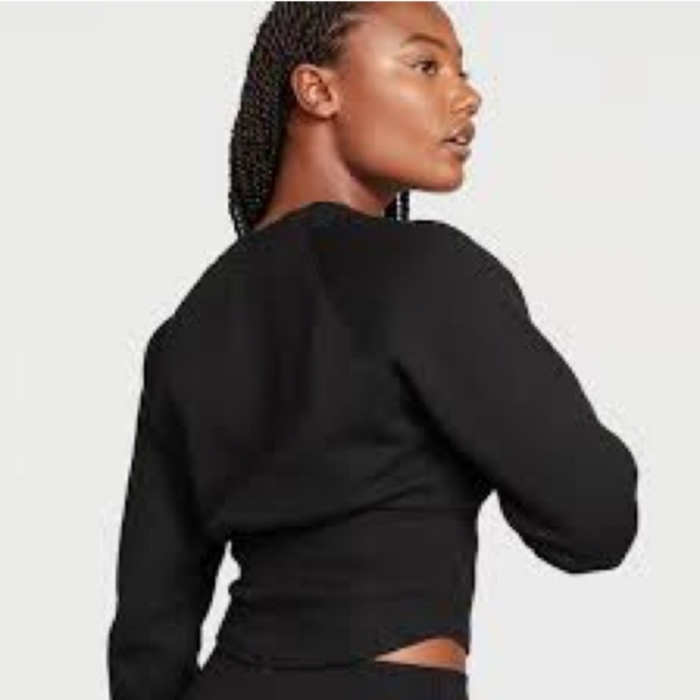 Victoria's Secret Black Fleece Corset Top